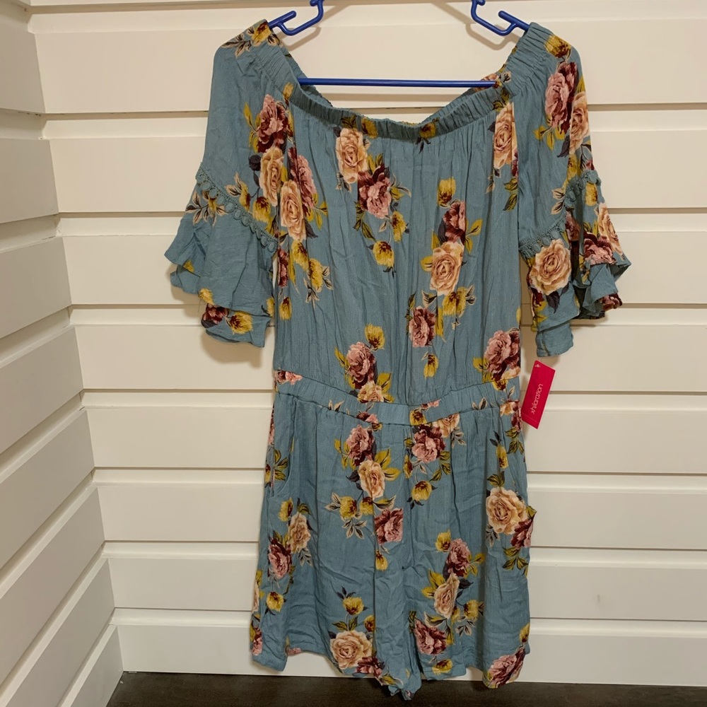 Xhilaration Women’s Blue Romper